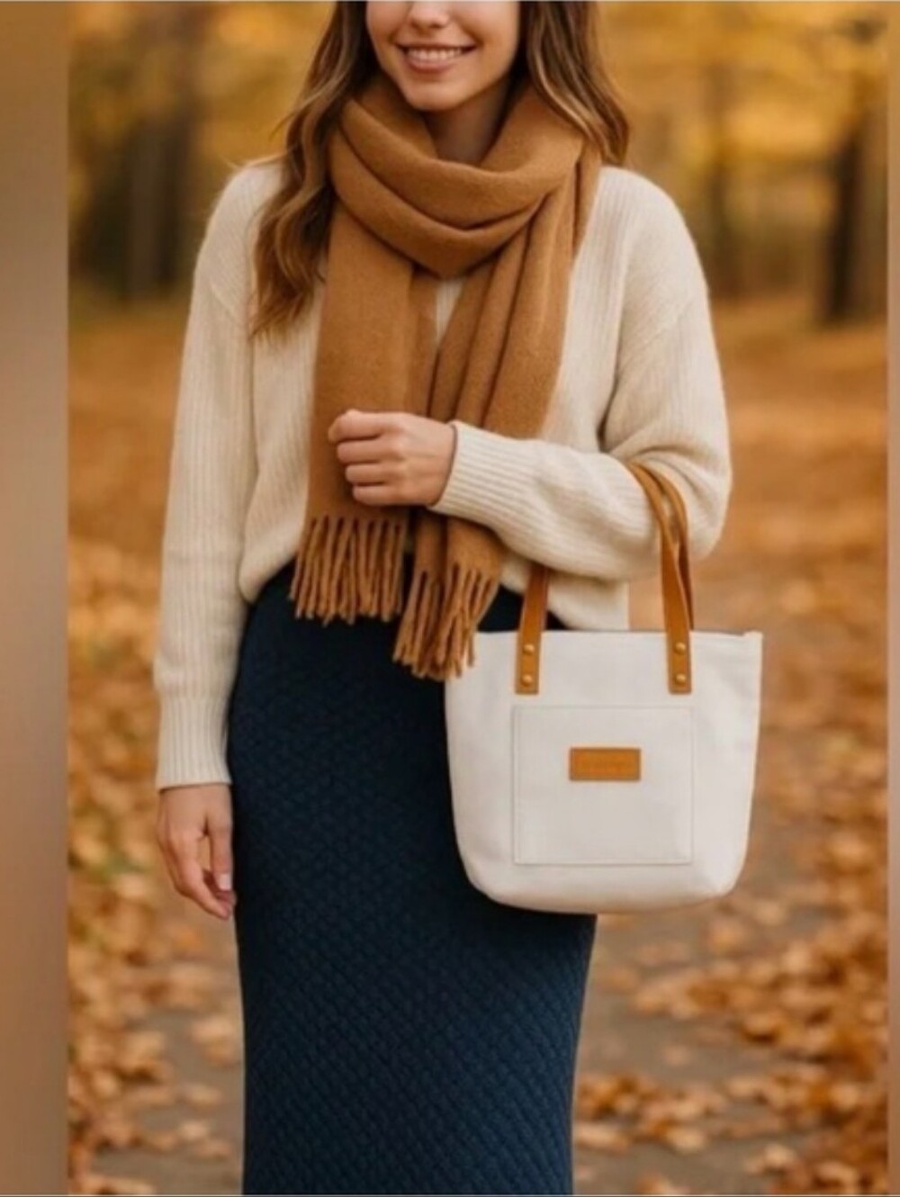 Cozy Earth Canvas Zip Top Tote
